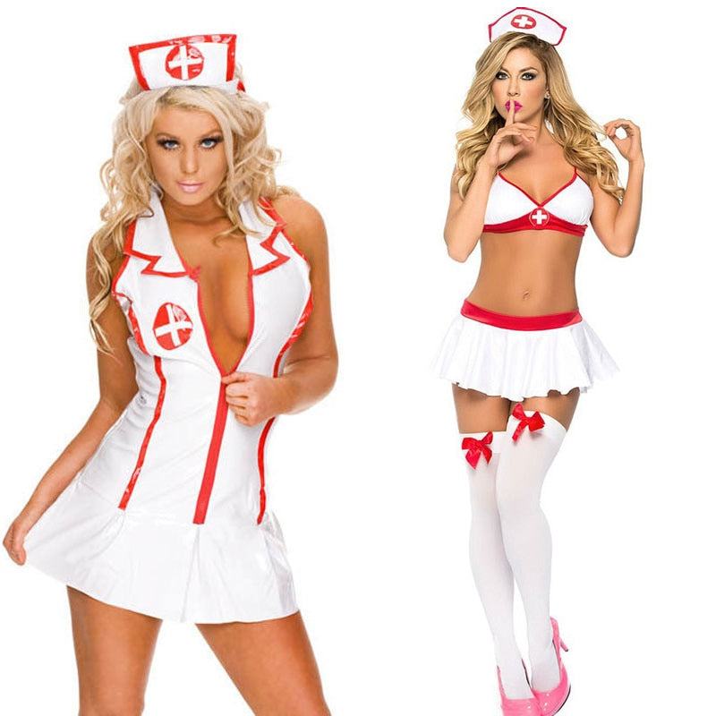 Sexy Nurse Costumes For Role Play/ Sex Game Uniform Cosplay Adult Girls - Fefe's Fantasy Boutique