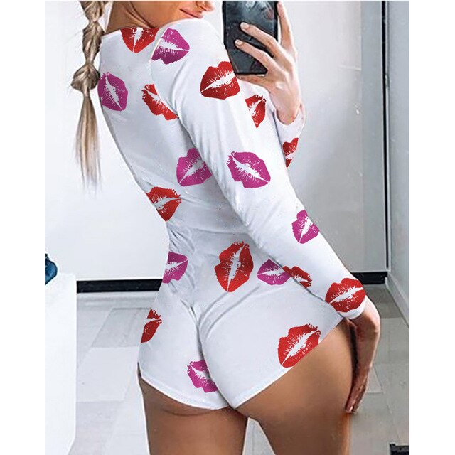 Ladies Bodycon Stretch Short Romper Summer Pajamas - Fefe's Fantasy Boutique