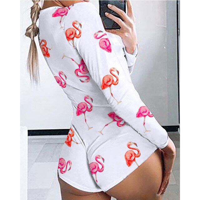 Ladies Bodycon Stretch Short Romper Summer Pajamas - Fefe's Fantasy Boutique