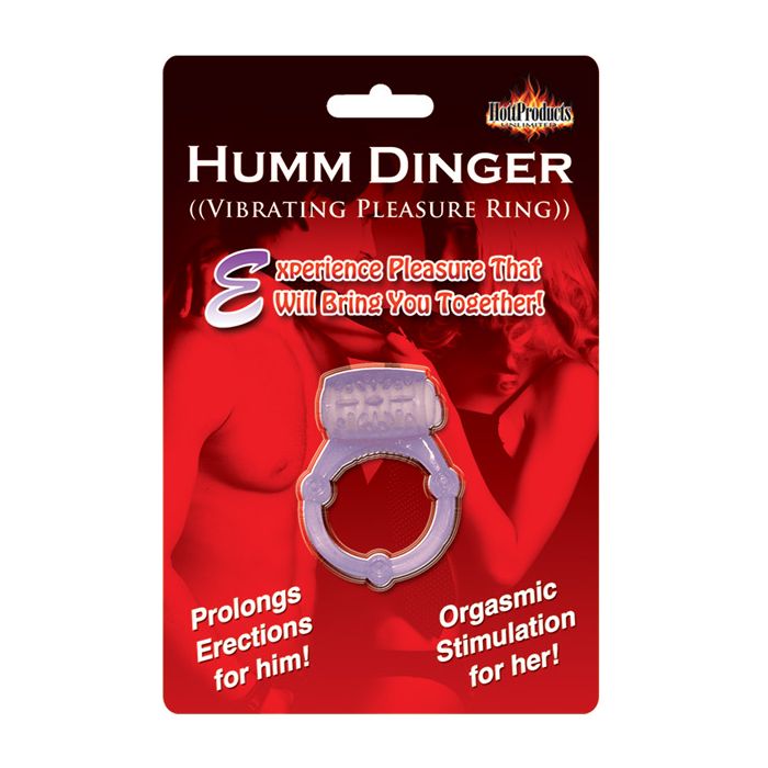 Humm Dinger Vibrating Cockring - Purple