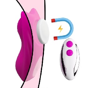 Remote Control 9-Speed  Silicone Vibrator with Magnet ( Stick on Underwear )